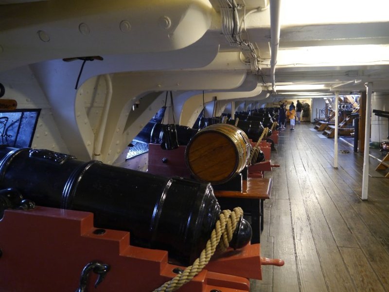 Below deck on the USS Constitution