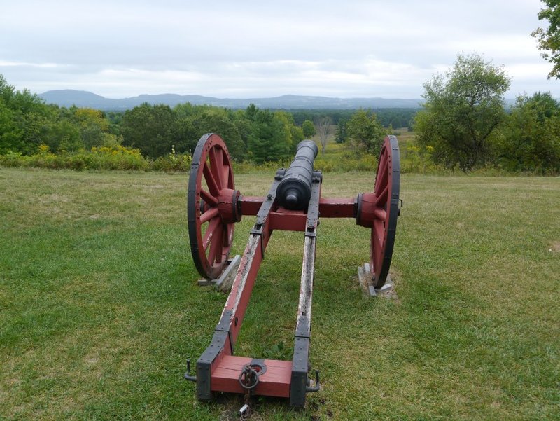 Cannon over Saratoga battlefield
