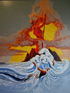 Hawaiian mythology about the volcano
