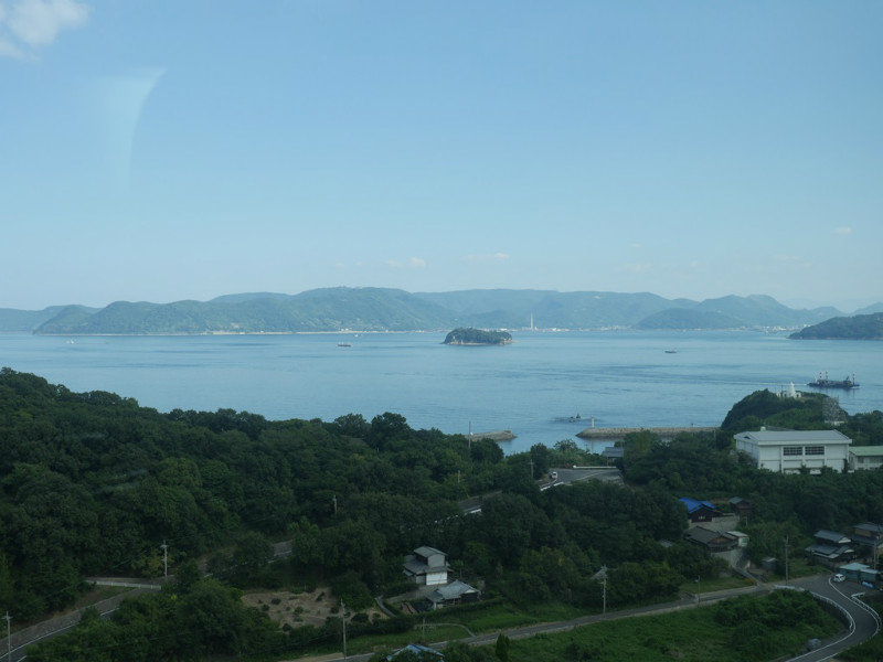 View from the bridge to Shikoku