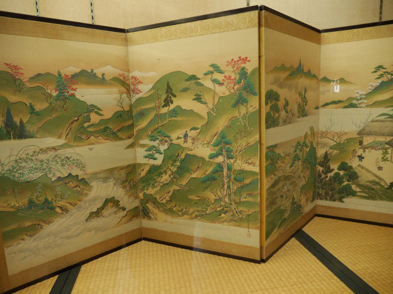 A Screen Depicting the 4 Seasons of Matsuyama