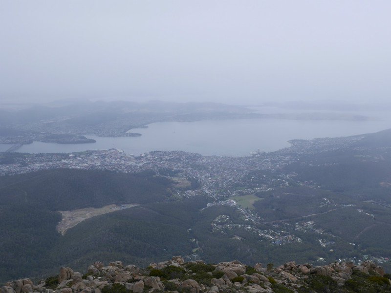 Hobart from Mt Wellington