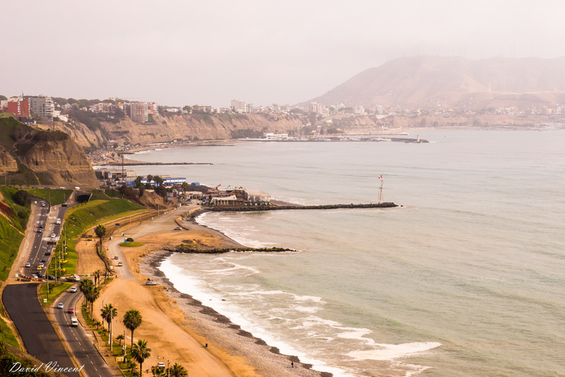 View of the beach from Lima