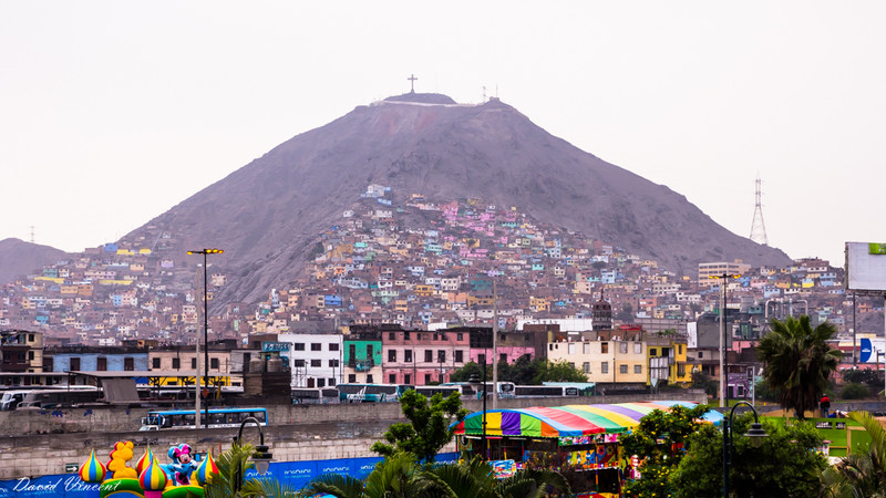 A view of one of the poorer areas of Lima