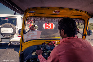 On the road in a tuk-tuk