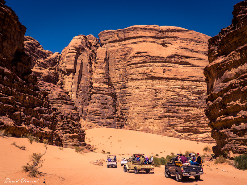 Convoy through Wadi Rum