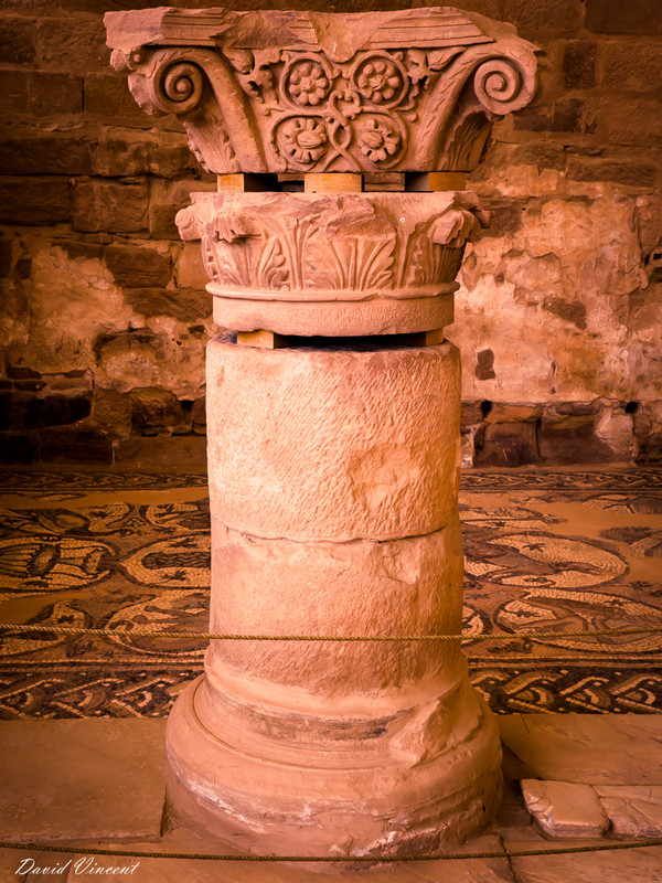 Column in the Byzantine church