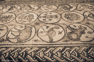 Mosaic floor at the Byzantine church