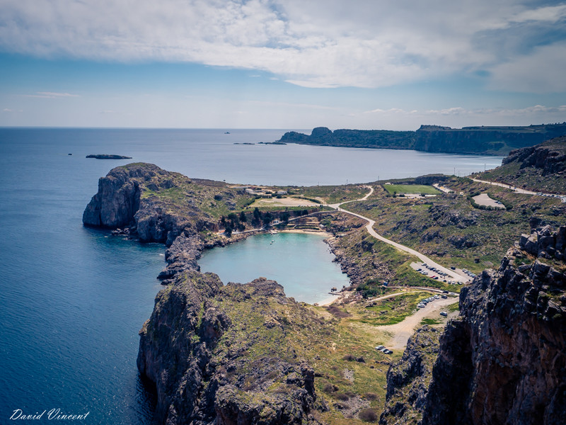 View from the Acropolis at Lindos