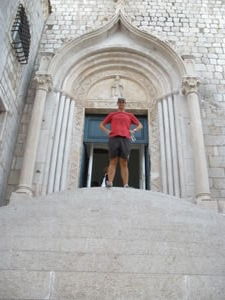 Dave Graces Some Church in Dubrovnik