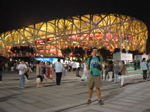 Dave out front of the "Birds Nest"