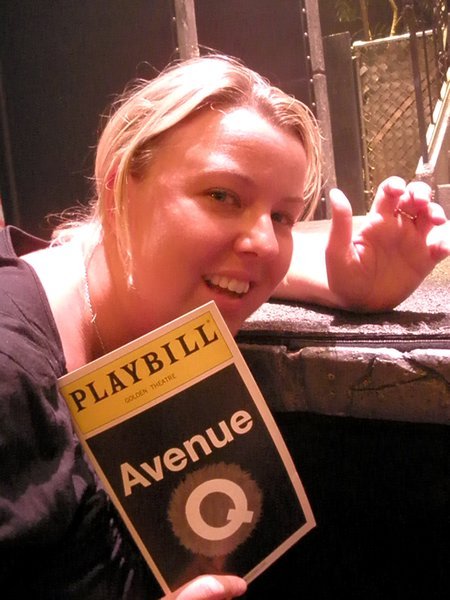 Sar & the Stage at Avenue Q