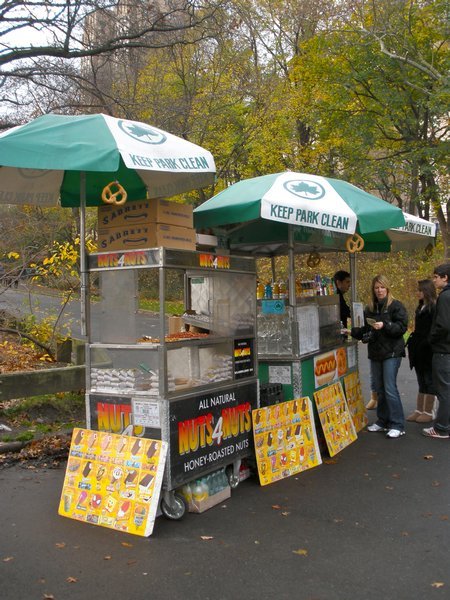 Central Park Pretzel Stand