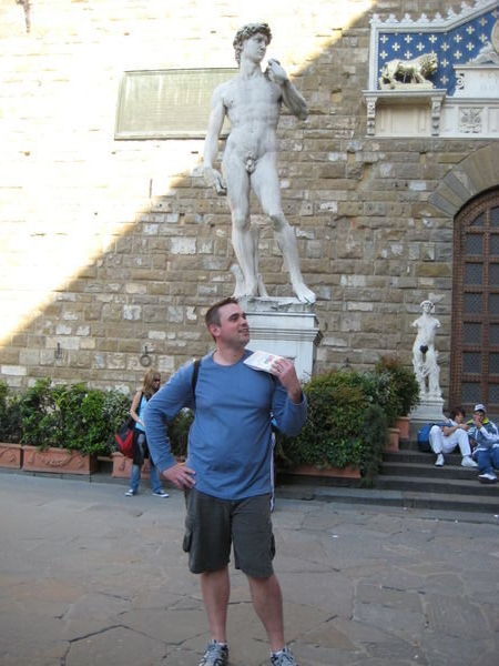 The statue of David and Jason