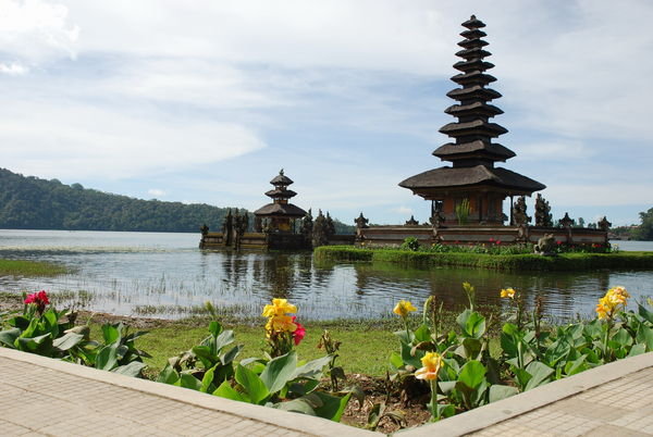 Temple at lake