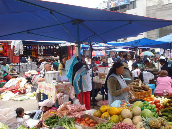 market in Otavalo