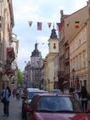 One of the streets of Plzen