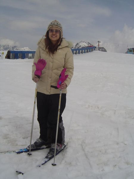 Me & my skiing gear