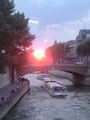 Sunset on Seine River