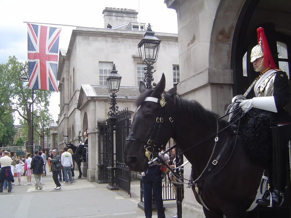 Guards on horses