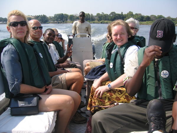 Boat to Livingstone Island