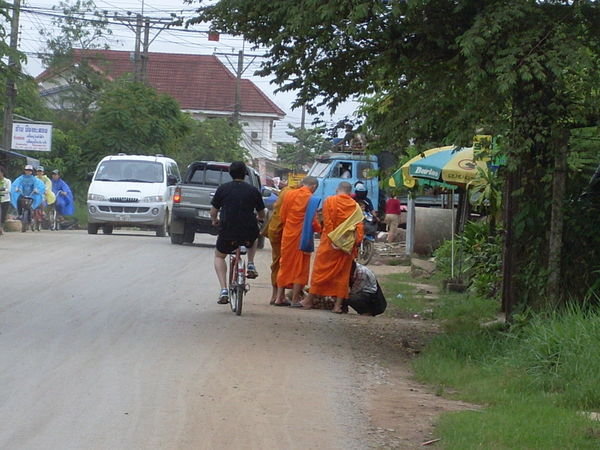 Tash A Riding Past Monks