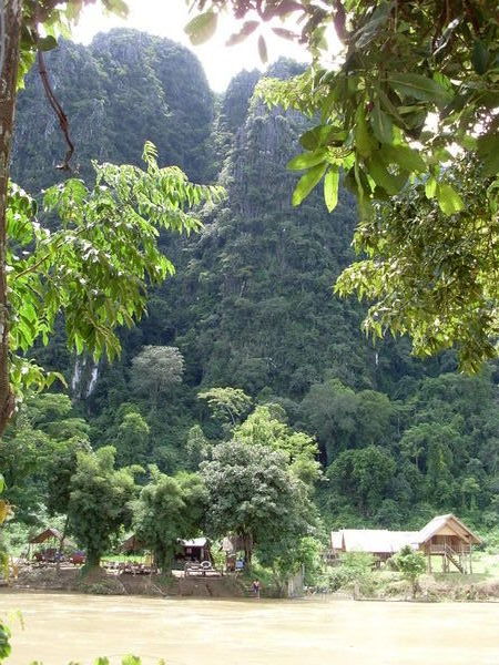 Scenery on river, Vang Vieng