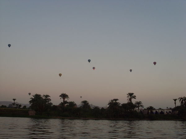 Hot Air Balloons At Sunrise Luxor