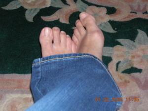 bare feet...