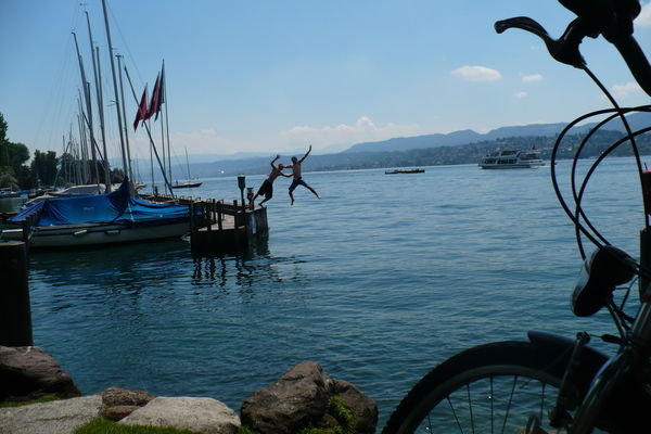 Making a splash in Lake Zurich