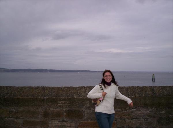 Me in front of the Firth of Forth, looking out to Fife