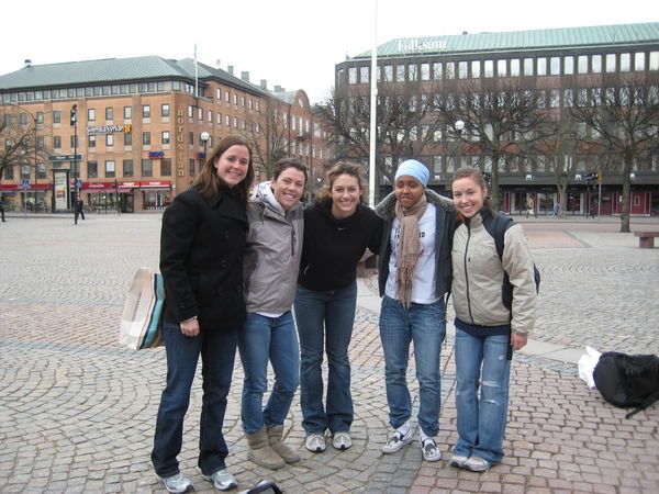 We found Hasna (our teammate) in the Square