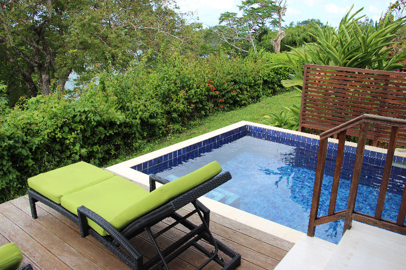 Deck and private plunge pool