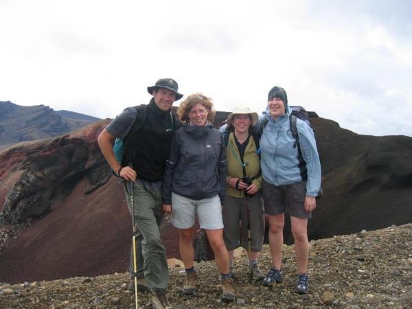 With Paula and Jane at the top of the Tongariro crossing