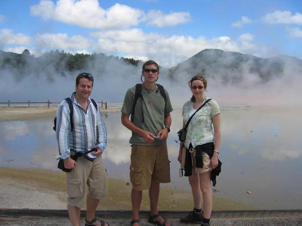 With Nichola and Tom in Rotorua