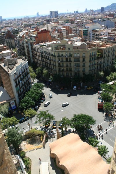 View from stairwell, Sagrada Familia