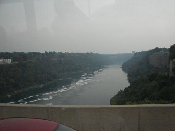 Niagara river after the falls