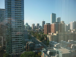View from hotel on Toronto