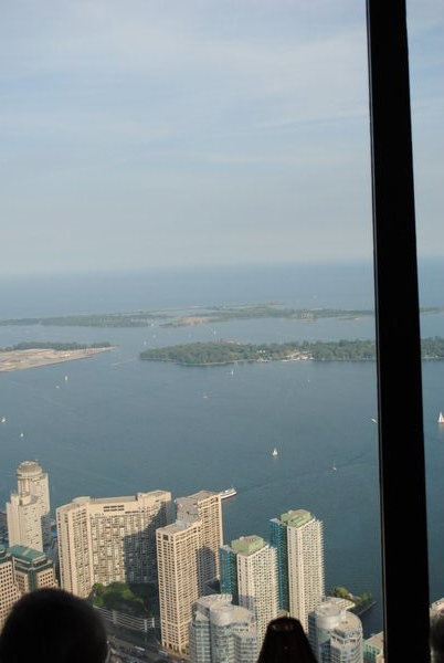 View from CN Tower Lake Ontario