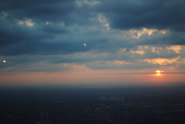Sunset from top of CN Tower