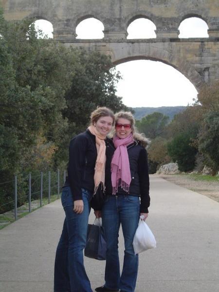 Kt and me at the Pont de Gare