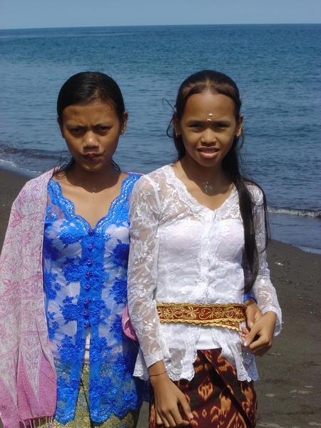 Bali Girls on the beach