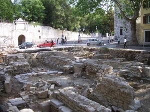 Excavation of Roman remains