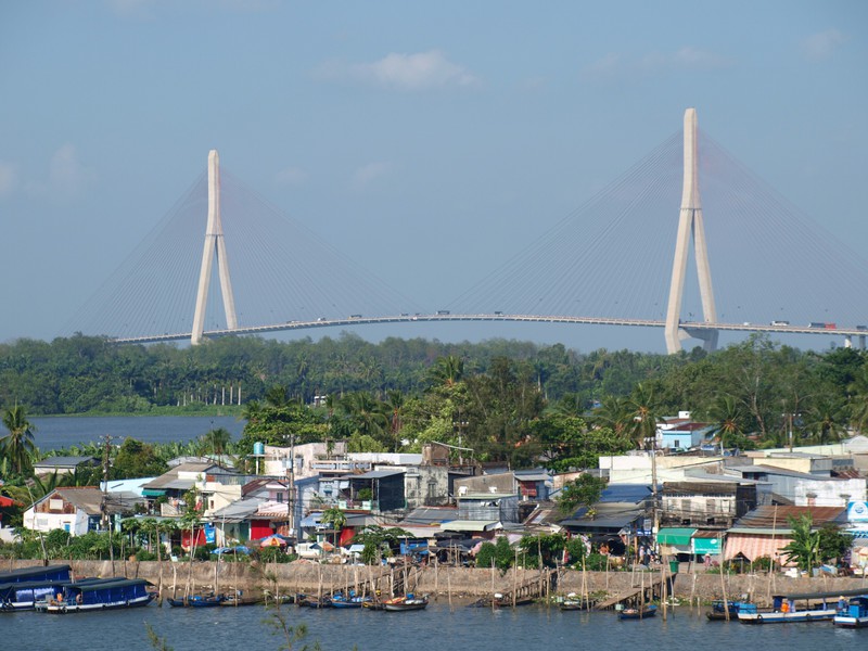 Mekong delta bridge.
