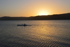 Kayak in Sunset