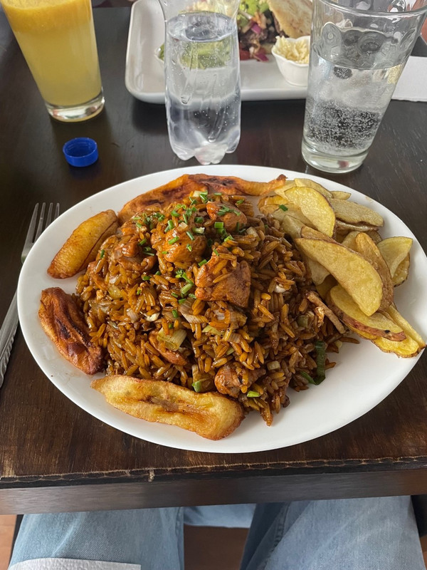 Fried Rice and Plantain