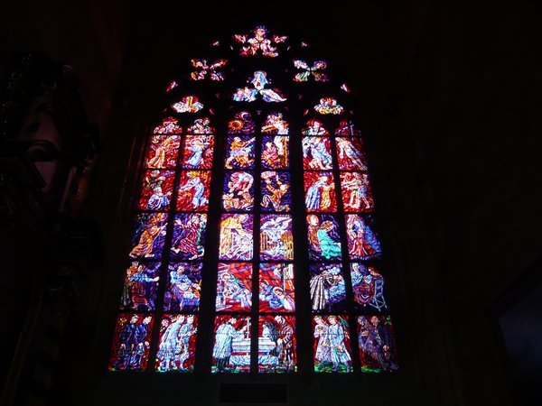 One Stained Glass Window