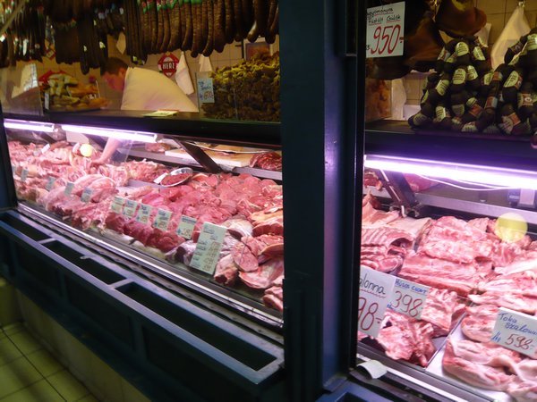 One of the meat counters