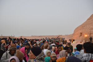 Crowds at Abu Simbel