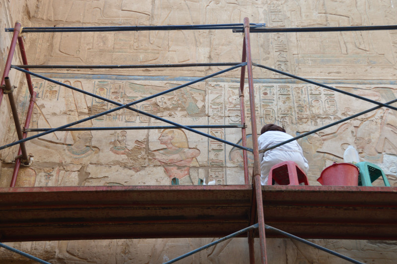 Restoration at Karnak Temple